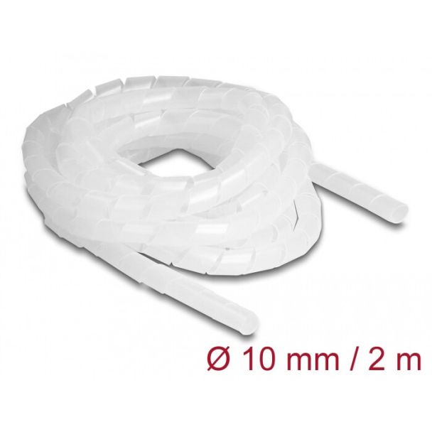 DeLOCK Tubo a spirale flessibile 2 m x 10 mm trasparente