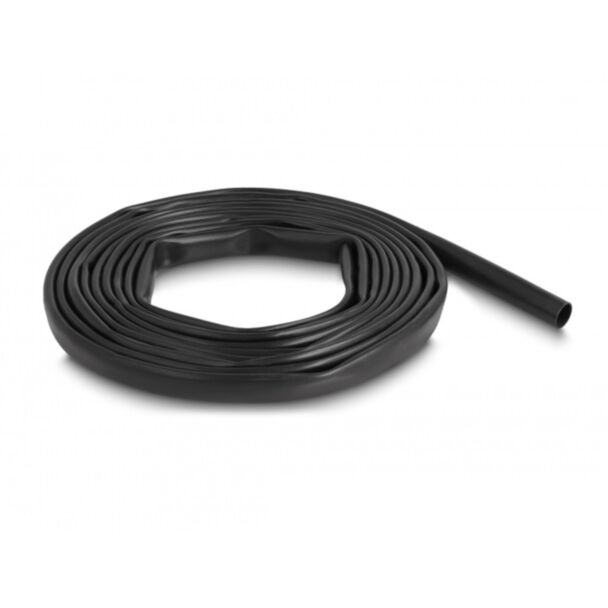 DeLOCK Manicotto isolante in PVC 3 m x 8 mm nero