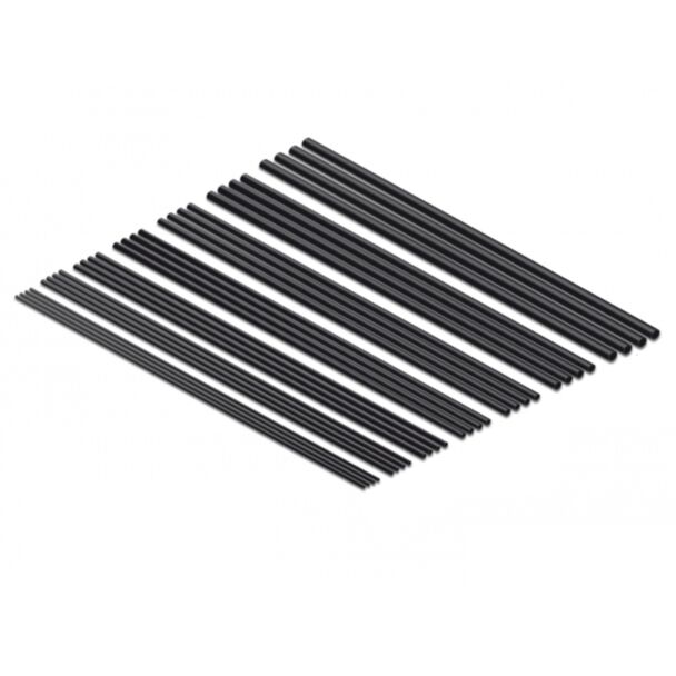 DeLOCK Set di tubi termorestringenti 200 mm 28 pezzi nero