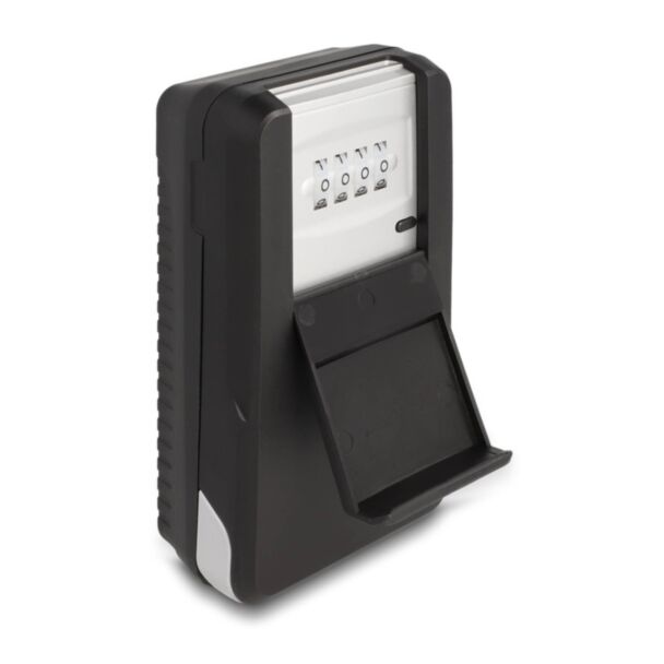 DeLOCK 20932 armadietto portachiave Alluminio, Plastica Nero