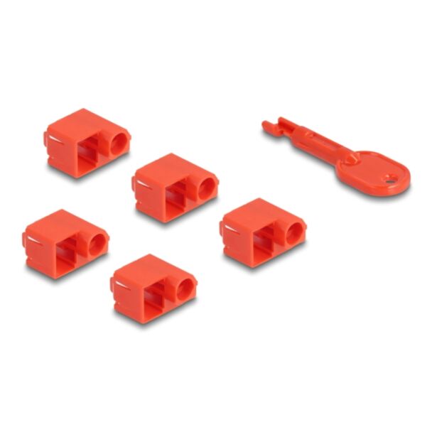 DeLOCK Set di bloccaporta RJ45 per RJ45 maschio da 10 pezzi