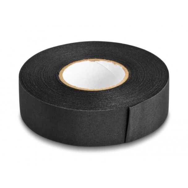 DeLOCK Nastro in tessuto da 25 m x 25 mm antistrappo autoadesivo nero