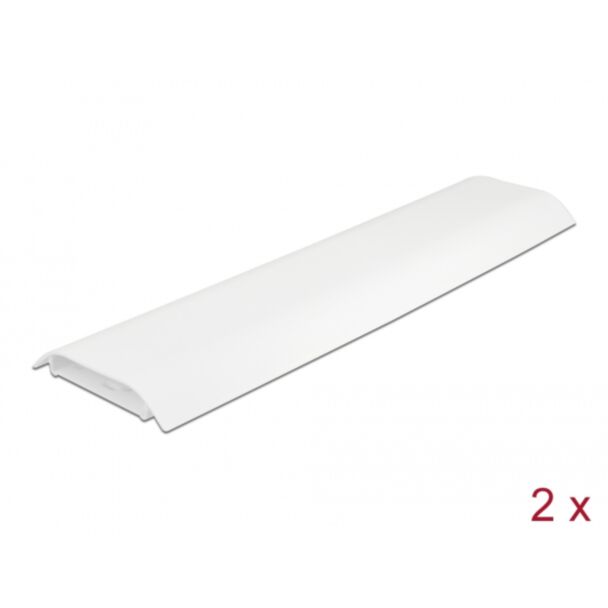 DeLOCK Passacavo autoadesivo con fissaggio cavi 85 x 10 mm - lunghezza 300 mm 2 pz bianco