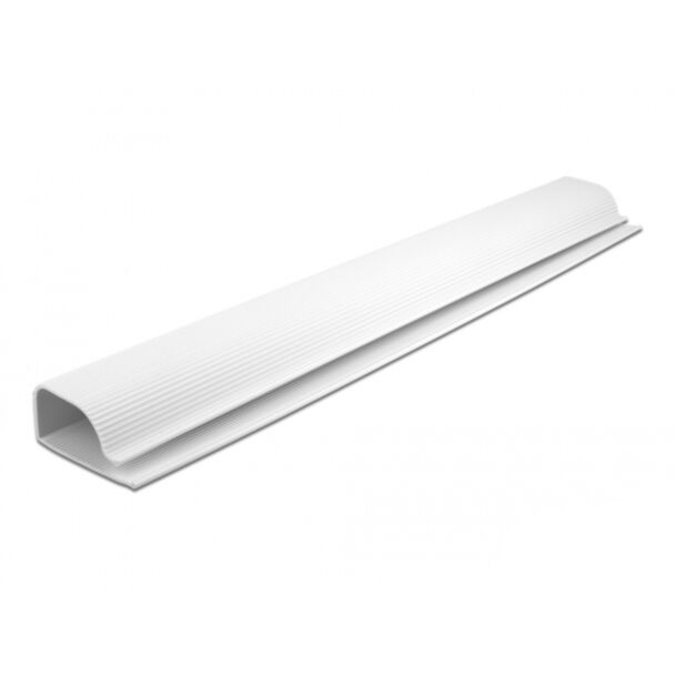DeLOCK Passacavo per montaggio sotto il tavolo 63 x 28 mm - lunghezza 400 mm 2 pezzi bianco