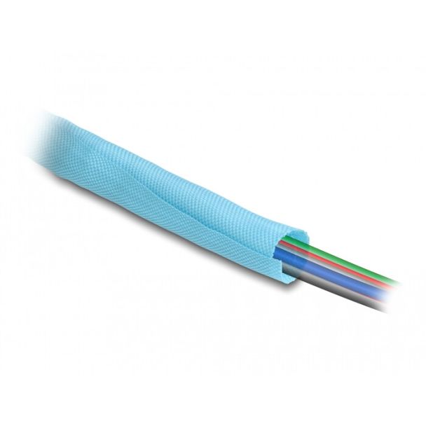 DeLOCK Manicotto intrecciato autochiudente resistente al calore 2 m x 25 mm blu