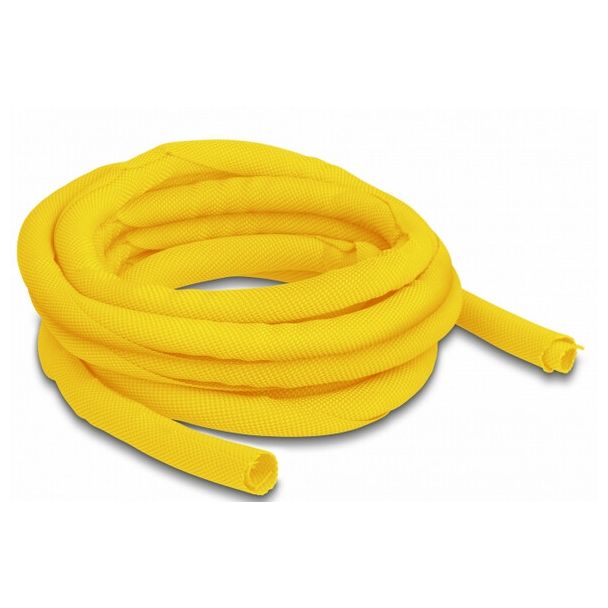 DeLOCK Woven Sleeve self-closing heat-resistant 5 m x 10 mm yellow