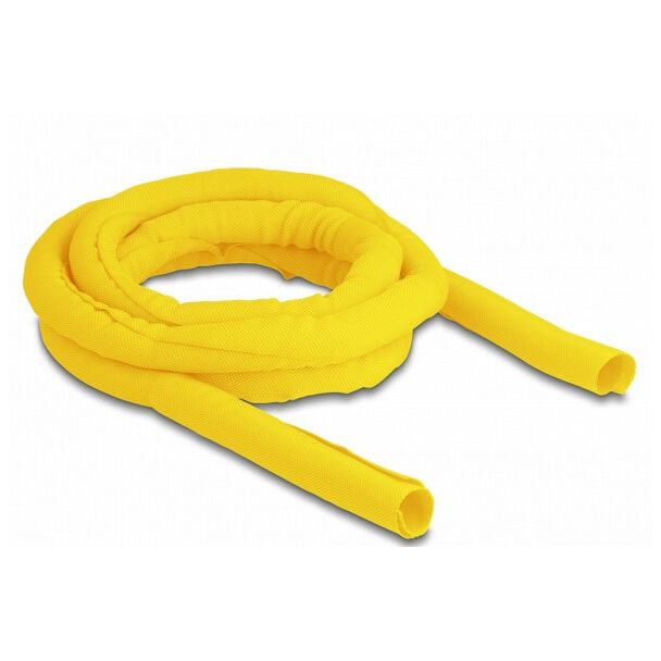 DeLOCK Woven Sleeve self-closing heat-resistant 2 m x 19 mm yellow
