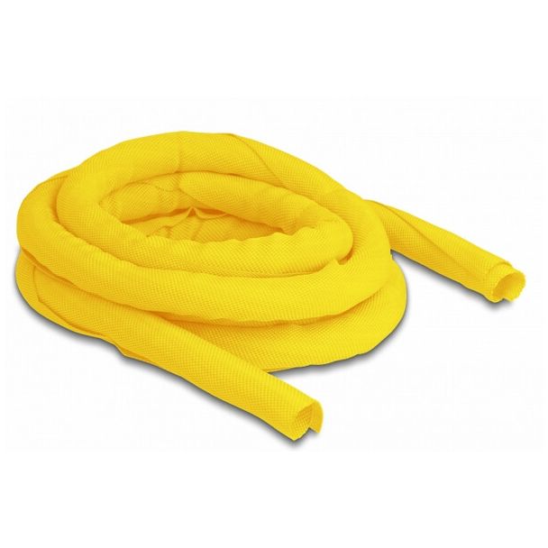 DeLOCK Woven Sleeve self-closing heat-resistant 2 m x 16 mm yellow