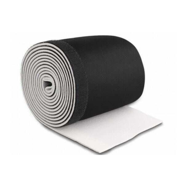 DeLOCK Passacavo in neoprene flessibile con chiusura con chiusura a strappo 3 m x 135 mm nero / bianco