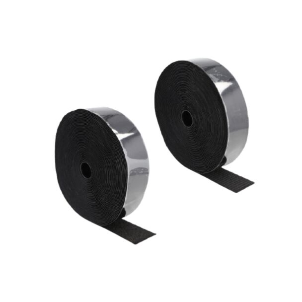 DeLOCK Nastro autoadesivo con chiusura a strappo pesante L 15 m x L 50 mm nero
