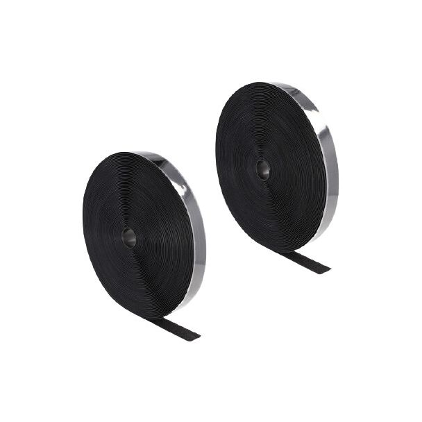 DeLOCK Heavy-duty Hook-and-Loop tape self-adhesive L 25 m x W 25 mm black