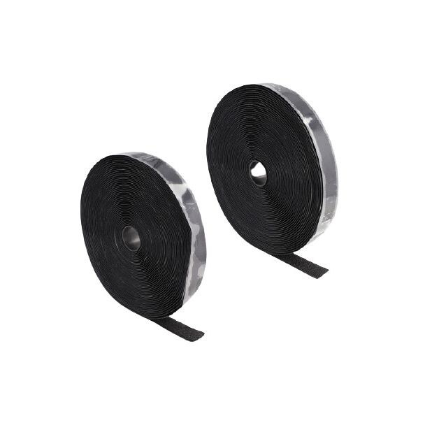 DeLOCK Heavy-duty Hook-and-Loop tape self-adhesive L 15 m x W 25 mm black
