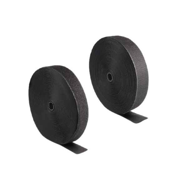 DeLOCK Nastro con chiusura a strappo pesante L 25 m x L 50 mm nero