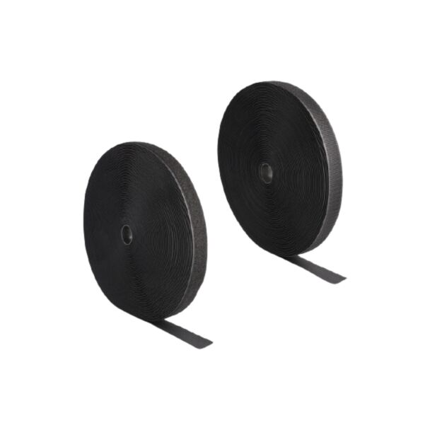 DeLOCK Nastro con chiusura a strappo pesante L 25 m x L 25 mm nero