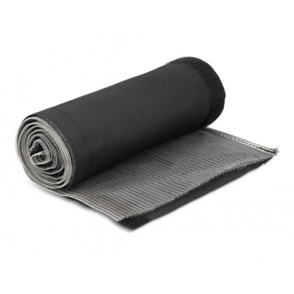 DeLOCK EMI Shielding braided sleeve with hook-and-loop fastener heat resistant 1 m x 50 mm black