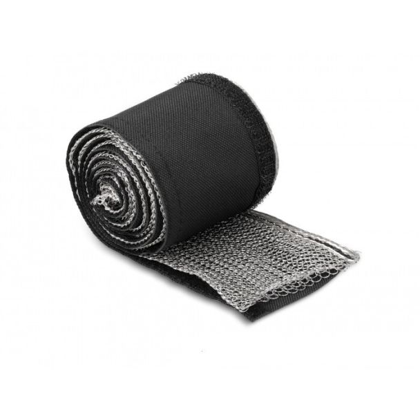 DeLOCK EMI Shielding braided sleeve with hook-and-loop fastener heat resistant 1 m x 16 mm black