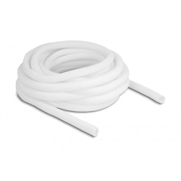 DeLOCK Manicotto intrecciato con chiusura automatica 10 m x 13 mm bianco