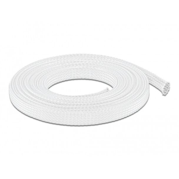 DeLOCK Manicotto intrecciato estensibile da 10 m x 12 mm bianco