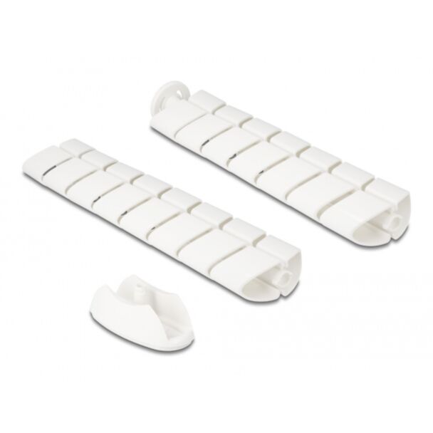 DeLOCK Canalina per cavi per scrivania 740 x 75 mm altezza regolabile bianco