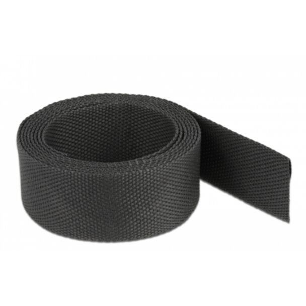 DeLOCK Tubo termorestringente in tessuto 2 m x 20 mm rapporto di restringimento 2:1 nero