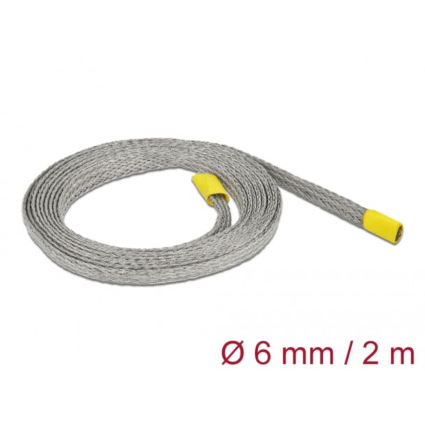 DeLOCK Manicotto intrecciato per schermatura EMC estensibile 2 m x 6 mm