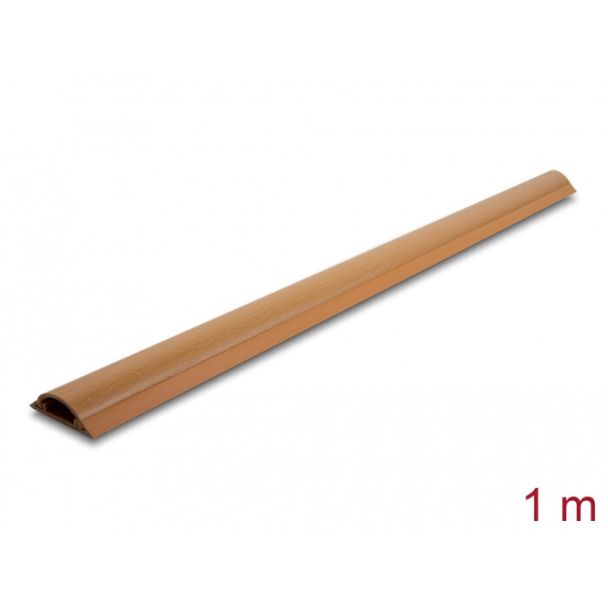 DeLOCK Cable Duct self-adhesive 50 x 13 mm - length 1 m wood look