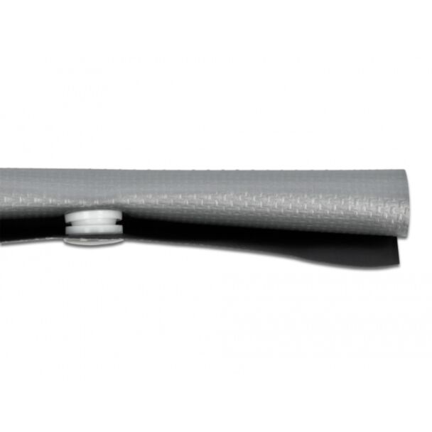 DeLOCK Manicotto per cavi con chiusura a bottone a pressione 2 m x 10 mm grigio / nero