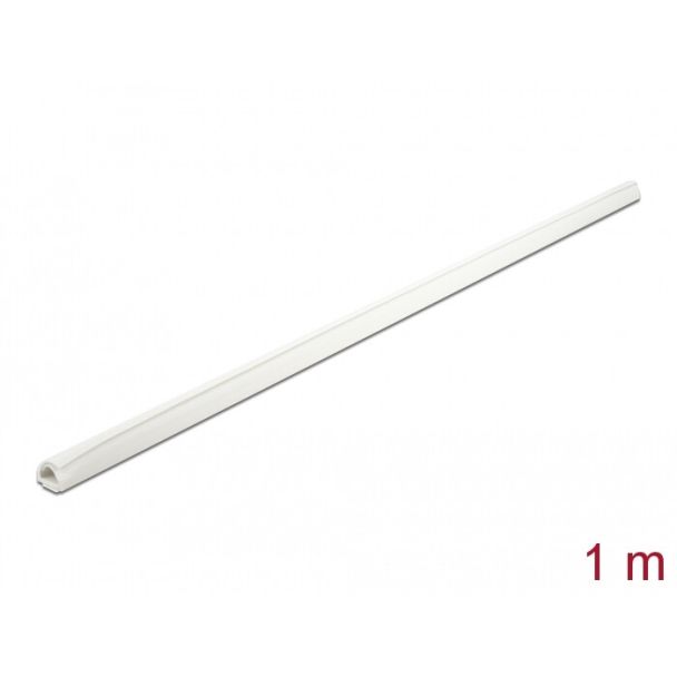DeLOCK Passacavi Mini autochiudente 12 x 12 mm - lunghezza 1 m bianco