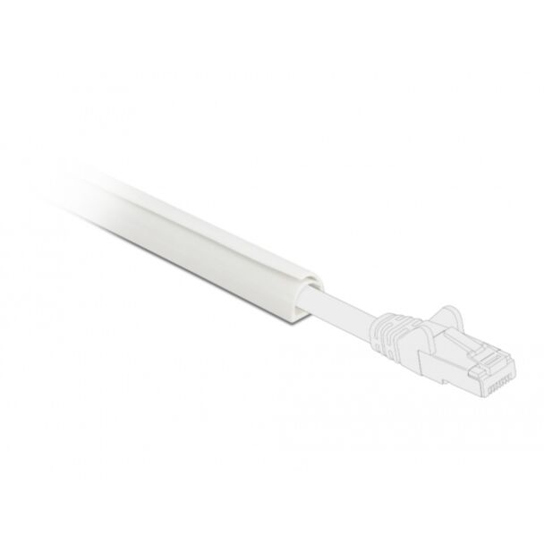 DeLOCK Passacavi Mini autochiudente 12 x 12 mm - lunghezza 1 m bianco