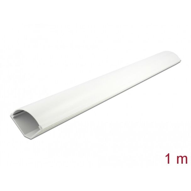 DeLOCK Passacavi angolare 73 x 42 mm - lunghezza 1 m bianco