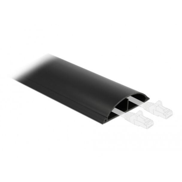 DeLOCK Passacavo 119 x 26 mm - lunghezza 1 m nero