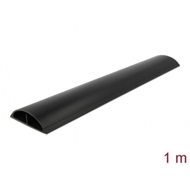 DeLOCK Passacavo 89 x 21 mm - lunghezza 1 m nero