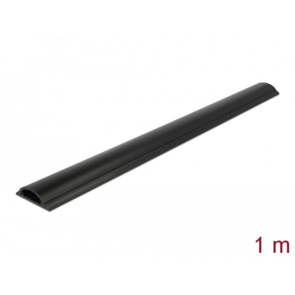 DeLOCK Passacavo 50 x 12 mm - lunghezza 1 m nero