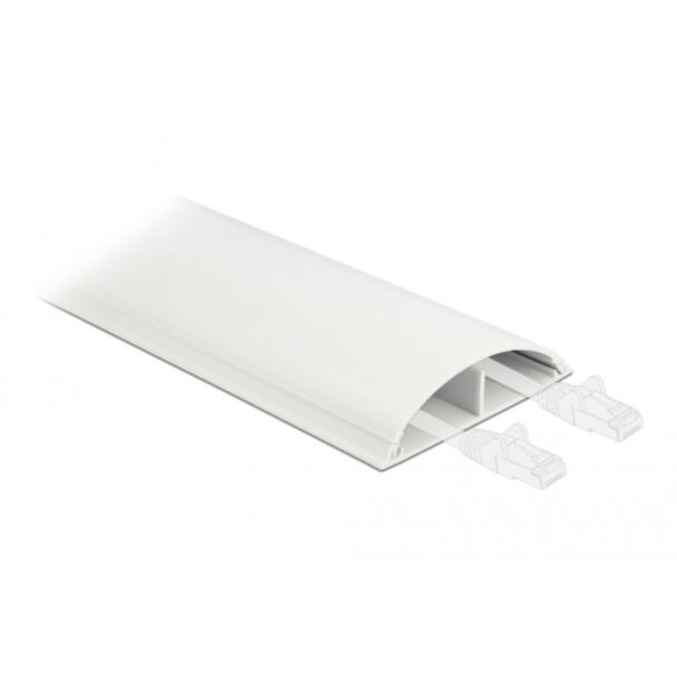 DeLOCK Passacavo 89 x 21 mm - lunghezza 1 m bianco