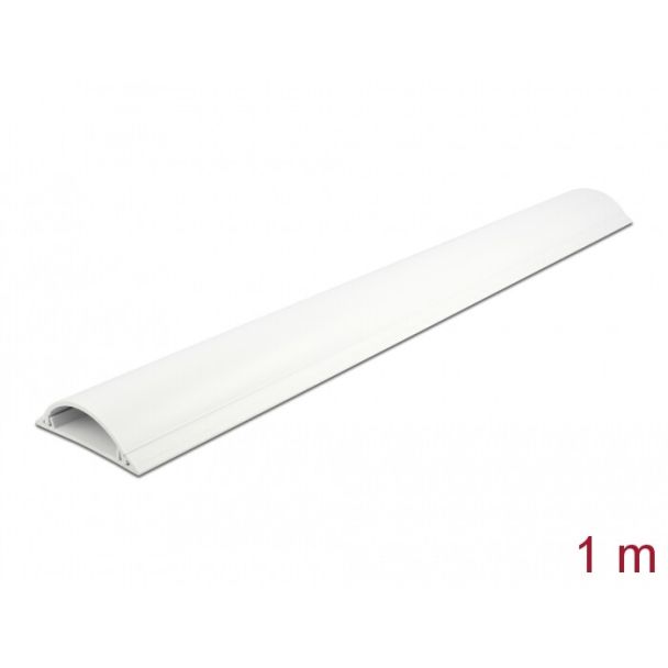 DeLOCK Passacavo 70 x 20 mm - lunghezza 1 m bianco