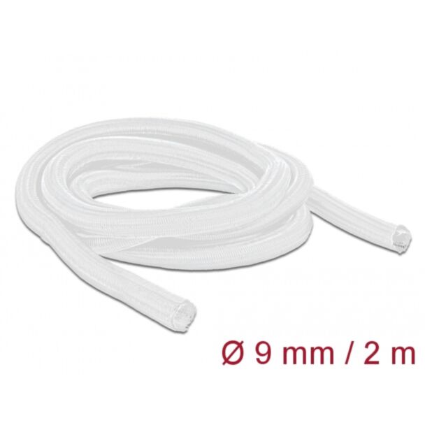 DeLOCK Braided Sleeve self-closing 2 m x 9 mm white