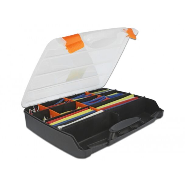 DeLOCK Heat Shrink tube assortment case assorted colours 590 pieces