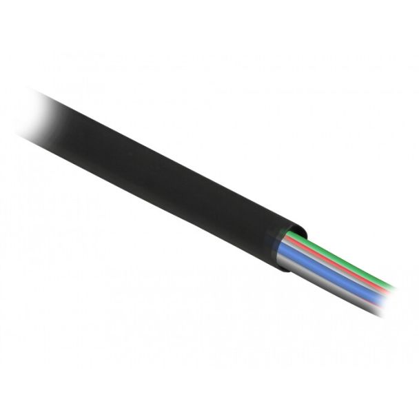 DeLOCK Tubo termorestringente da 2 m x 4 mm Rapporto di restringimento 4:1 nero