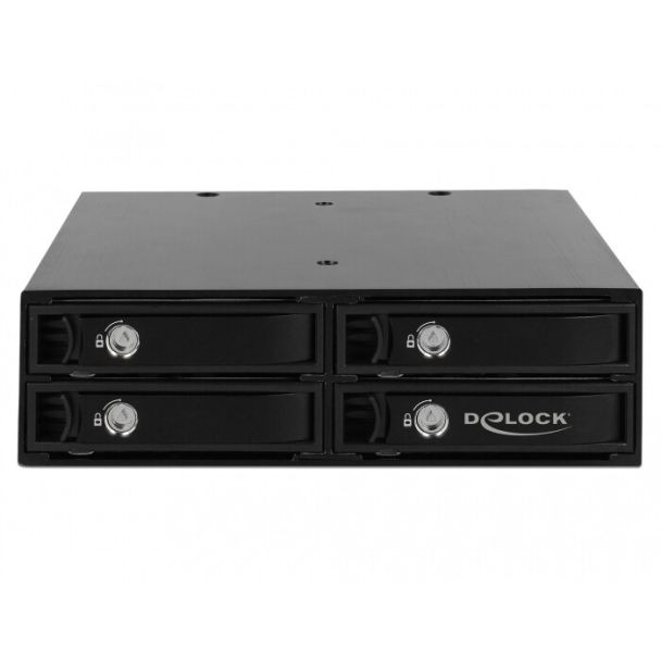 DeLOCK 47233 pannello drive bay Nero