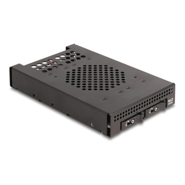 DeLOCK 3.5″ Mobile Rack for 2 x M.2 NVMe SSD with Slim SAS SFF-8654 connector
