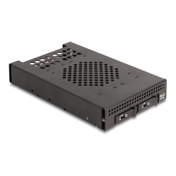 DeLOCK Rack mobile da 3.5″ per 2 x M.2 NVMe SSD con connettore Slim SAS SFF-8654