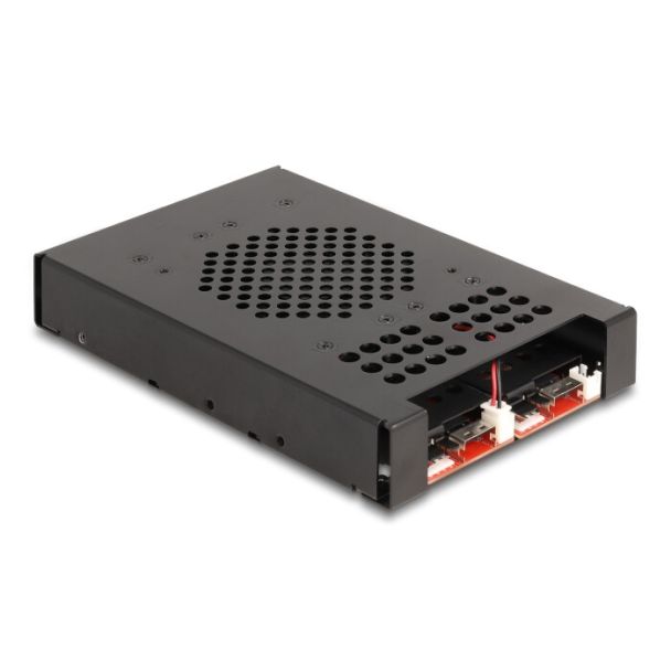 DeLOCK Rack mobile da 3.5″ per 2 x M.2 NVMe SSD con connettore Slim SAS SFF-8654