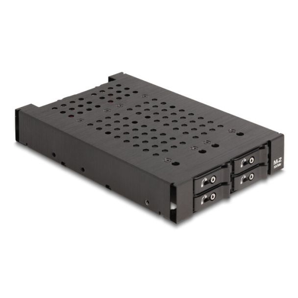 DeLOCK 3.5″ Mobile Rack for 4 x M.2 NVMe SSD with Slim SAS SFF-8654 connector