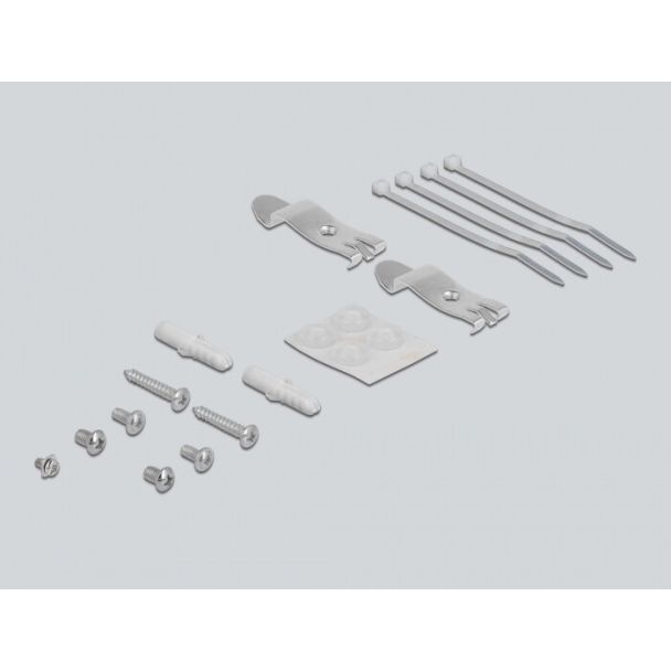 DeLOCK Pannello patch keystone a 4 porte grigio