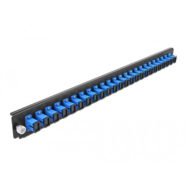 DeLOCK 19″ Splice Box Front Panel 24 port SC Simplex blue