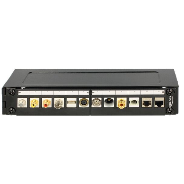 DeLOCK 43303 rack 1U Da parete Nero