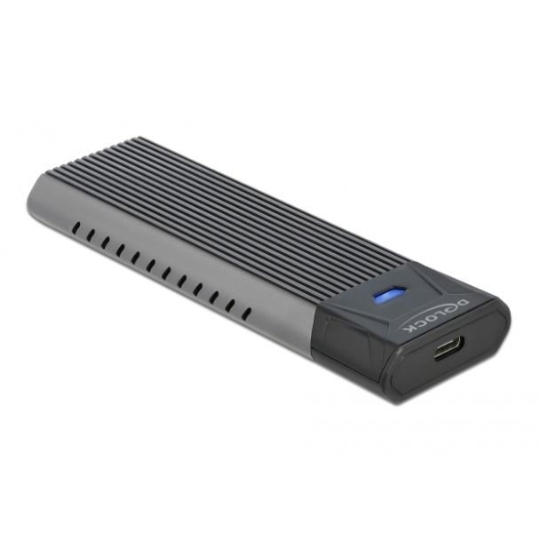 DeLOCK Custodia esterna USB Type-C Combo per M.2 NVMe PCIe o SATA SSD - senza attrezzi