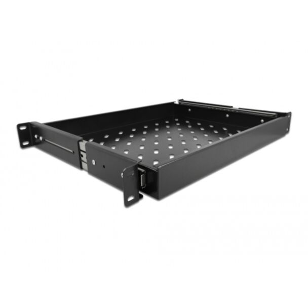 DeLOCK Cassetto estraibile da 19″ 1U, nero