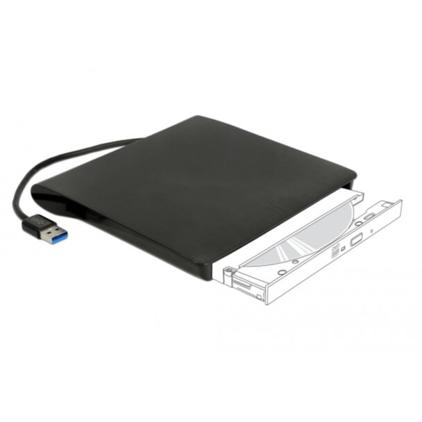 DeLOCK 42603 box per lettore ottico 13,3 cm (5.25") SATA III Nero