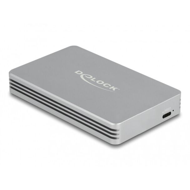 DeLOCK Involucro USB4 40 Gbps per 1 x M.2 NVMe SSD - senza utensili